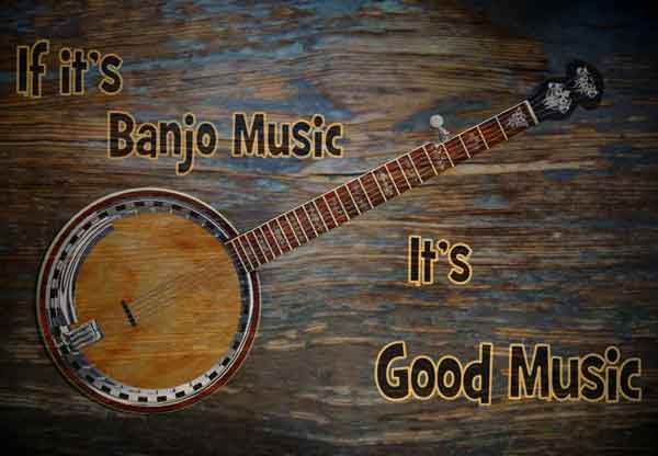 Banjo Music Sticker for banjo lovers