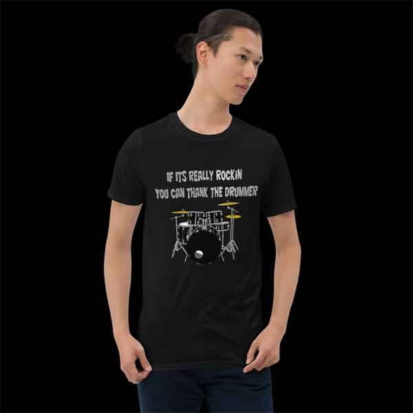 Rockin Drummer - t-shirt for drummers.